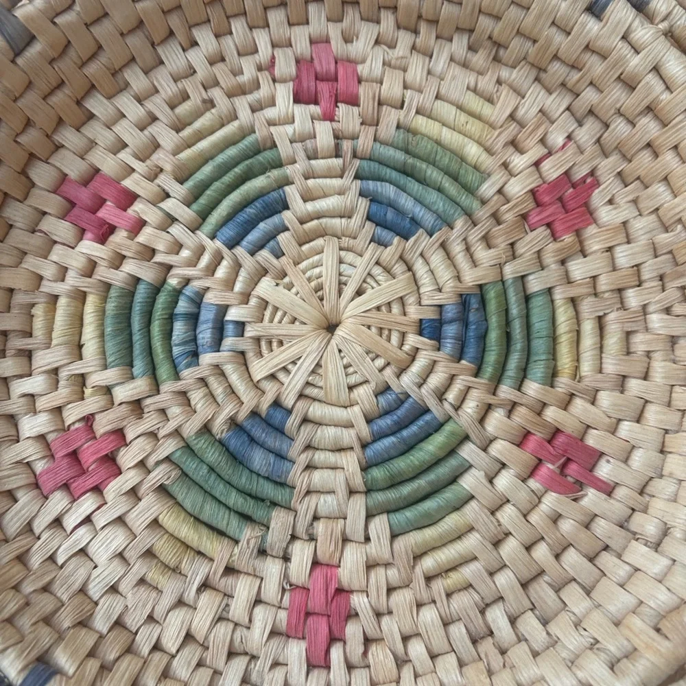 Vintage Bohemian Style Woven Decorative Basket